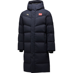 安踏24冬款男长羽绒服赞助国家队赞助保暖防寒运动外套452440108