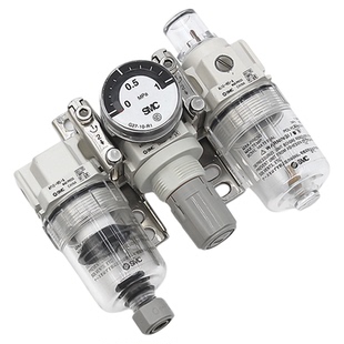 SMC三联件油水分离器AC40-04E-B气动减压阀AC20-02C-B空气过滤器