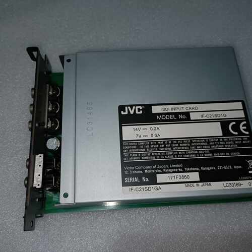 【请询价】JVC彩监标清SDI卡IF-C21SD1G卡，JVC TM-