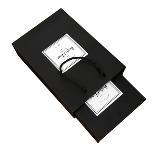 包邮烘焙包装盒牛皮手提袋2盒装红卡黑卡手提式送礼高大上礼盒