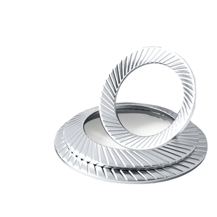 双面齿自锁防松垫圈65锰镀锌德标DIN9250螺丝垫片防滑垫片M3-M30