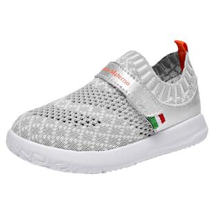 AM童鞋春夏款幼儿园儿童小白鞋1-6岁宝宝一脚蹬透气男女童防滑鞋