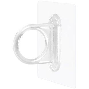 环形挂钩多功能壁挂墙无痕钩强力粘胶横竖两用窗帘杆固定专用粘钩