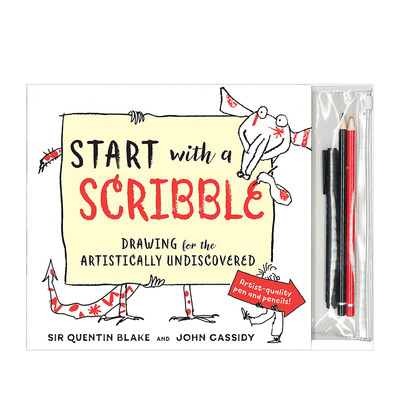 【现货】Start with a Scribble 从涂鸦开始:为未被发现的艺术而画 儿童艺术启蒙书籍进口原版