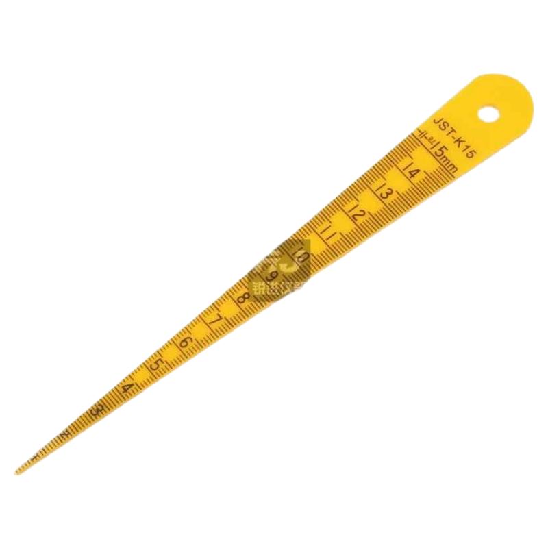 塑料锥形尺尖角塞尺间隙车身锥度C1-15mm▽划塑料防检测尺楔形尺