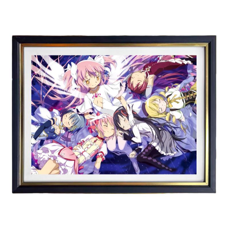 魔法少女小园日本装饰画挂画3d画