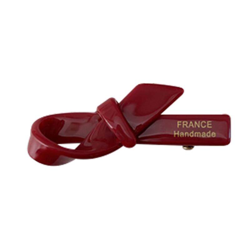 FRANCE法式小号蝴蝶结鸭嘴夹边夹