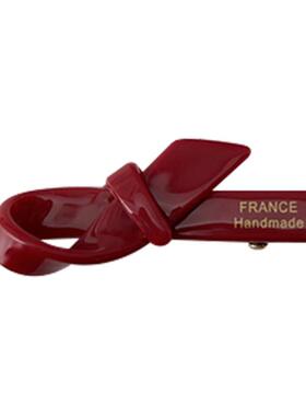 FRANCE法式小号蝴蝶结鸭嘴夹边夹