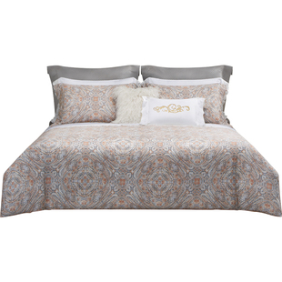 ROYALCOVER/罗卡芙秋冬季加厚全棉贡缎磨毛床单四件套 情迷里斯本