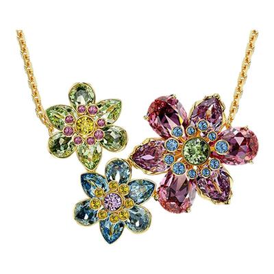 【新年礼物】施华洛世奇Idyllia多彩花项链吊坠施家富贵花