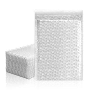 白色珠光膜气泡信封袋加厚防水防震泡沫袋服装书本快递物流包装袋