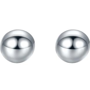 周六福铂金耳钉女pt950白金小金珠养耳针豆豆耳环耳饰送女友礼物