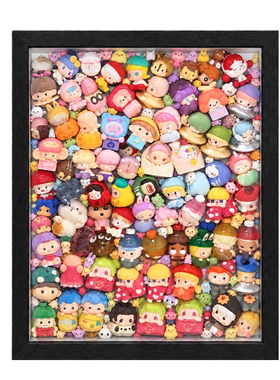 萌粒中空立体相框展示盒透明挂墙
