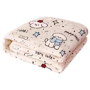 A类牛奶绒婴儿毛毯盖毯 幼儿园宝宝午睡盖被新生儿专用小被子秋冬
