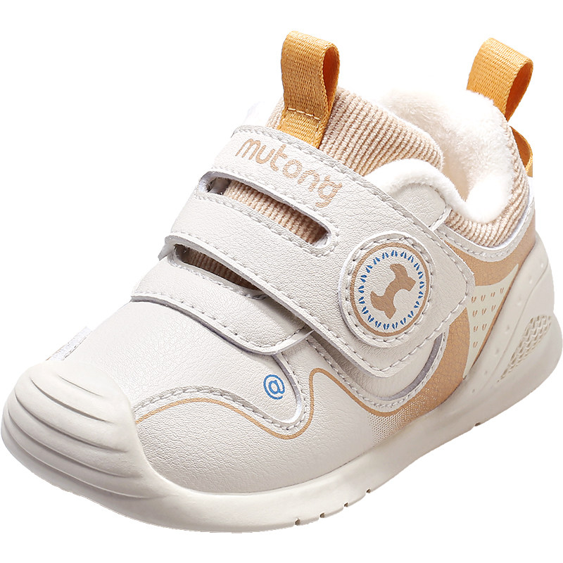 [断码捡漏]牧童宝宝学步鞋女童鞋秋冬软底加绒保暖婴儿鞋男童棉鞋