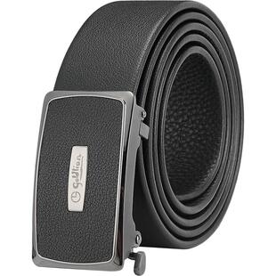 【不锈钢】金利来皮带男真皮自动扣男士商务腰带头层牛皮裤带腰封