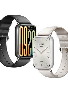 适用小米手环10pro圆尾真皮9pro表带8pro手表运动智能手环红米redmi watch6男生watch5腕带4女生表链春夏