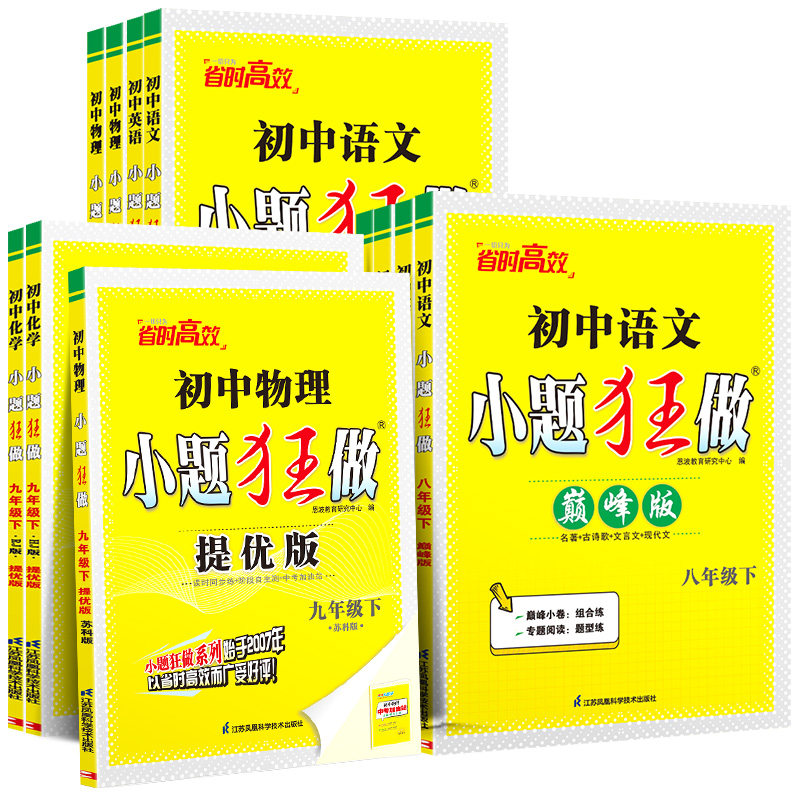 2025秋新版恩波初中小题狂做巅峰版七八九年级上册下册数学物理语文英语初中初一初二初三提优版同步练习册课时作业人教苏科江