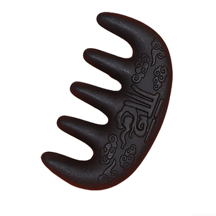 【非遗传承】天然何首乌中药合香梳子古法养发头皮头部经络按摩梳