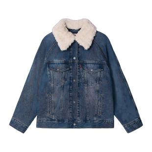 商场同款Levi's李维斯冬暖系列25秋冬新款女士牛仔厚外套0052L