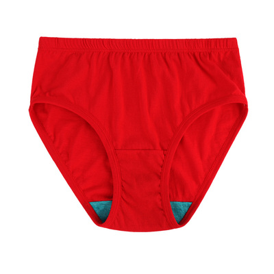 A&B大红色鸿运本命年内裤男女士福字红袜子中老年高腰抗菌三角裤