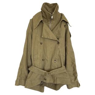 秋外套女款高端大气上档次中长款洋气宽松双层领漂亮冷淡系上衣潮