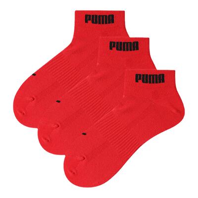 PUMU彪马短筒棉袜男女红色本命年