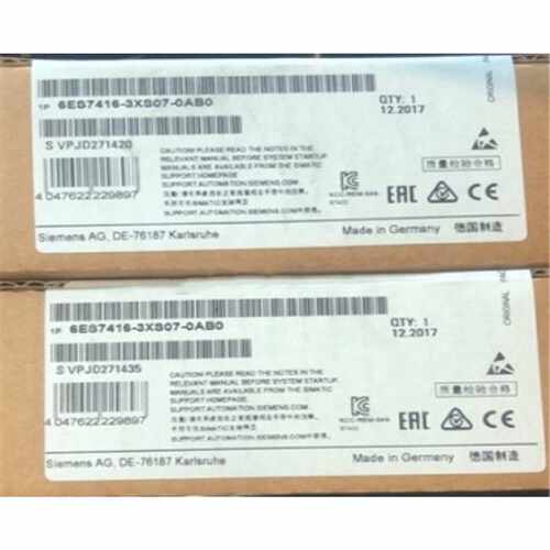 议价6ES7416-3XS07-0AB0西门子S7-400，CPU 416-3中央处理器 带 1