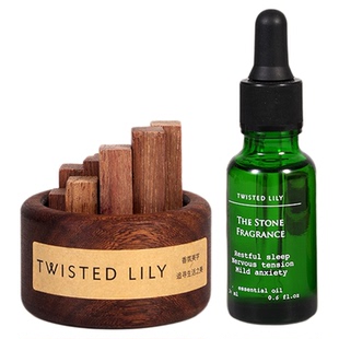 twisted lily扩香木香薰精油家用室内持久卧室车载香氛摆件扩香器