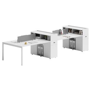 办公桌椅组合简约现代双人对坐工位四人职员桌公司办公室家具套装