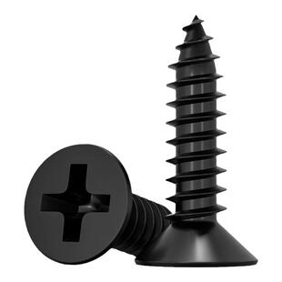 黑色304不锈钢十字沉头自攻螺丝钉平头木工螺钉MM2M3M4M5M5.5M6.3