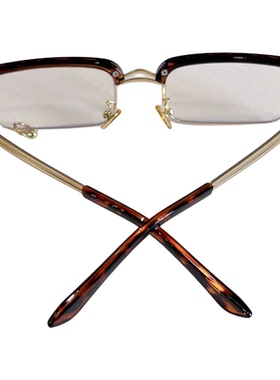 欧美朋克嘻哈窄框带环太阳镜小众