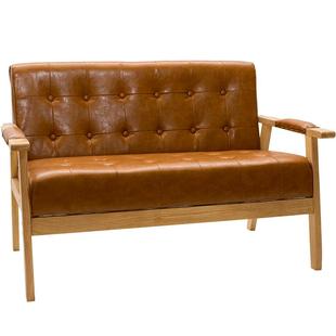 奶茶店桌椅组合酒吧咖啡餐厅清吧休闲接待三人位甜品实木卡座沙发