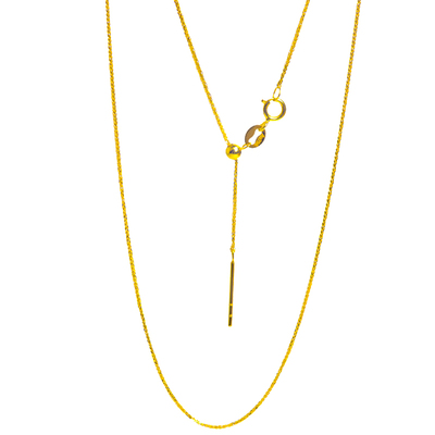 针式万能链18k金项链锁骨链