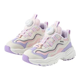 annil安奈儿童鞋加绒运动鞋2025新款冬季儿童保暖女童二棉跑步鞋
