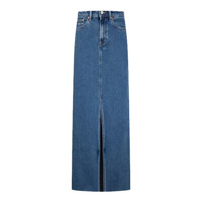 Tommy女装开叉高腰牛仔半身裙
