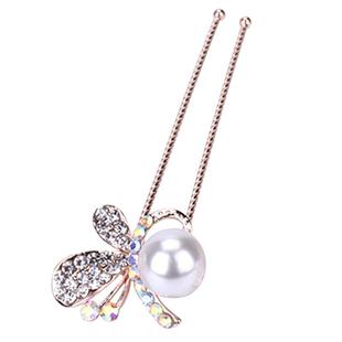 珍珠水钻发插针妈妈新娘喜婆婆盘发饰品u型发夹时尚旗袍小发簪子