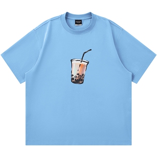 【CLOTTEE by CLOT】奶茶短袖T恤 凉感防晒速干hou hou mei系列