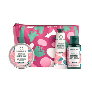 【送礼臻选】美体小铺TheBodyShop英伦玫瑰身体护理套装礼盒滋润