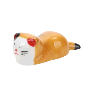 光祖陶瓷笔搁毛笔笔山笔架创意动物笔搁小动物蔬菜陶瓷文房桌摆猫熊猫萌物茶宠日式摆件文房四宝学生书法国画