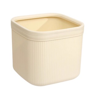 桌面方形小垃圾桶塑料办公室无盖分类垃圾盒带压圈迷你客厅废纸篓