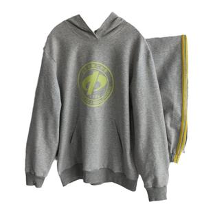 定制校服裤子纯棉灰色套头宽松连帽上衣北京二中春季休闲套装中性