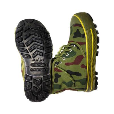 征峰高帮橡胶防滑民工帆布解放鞋