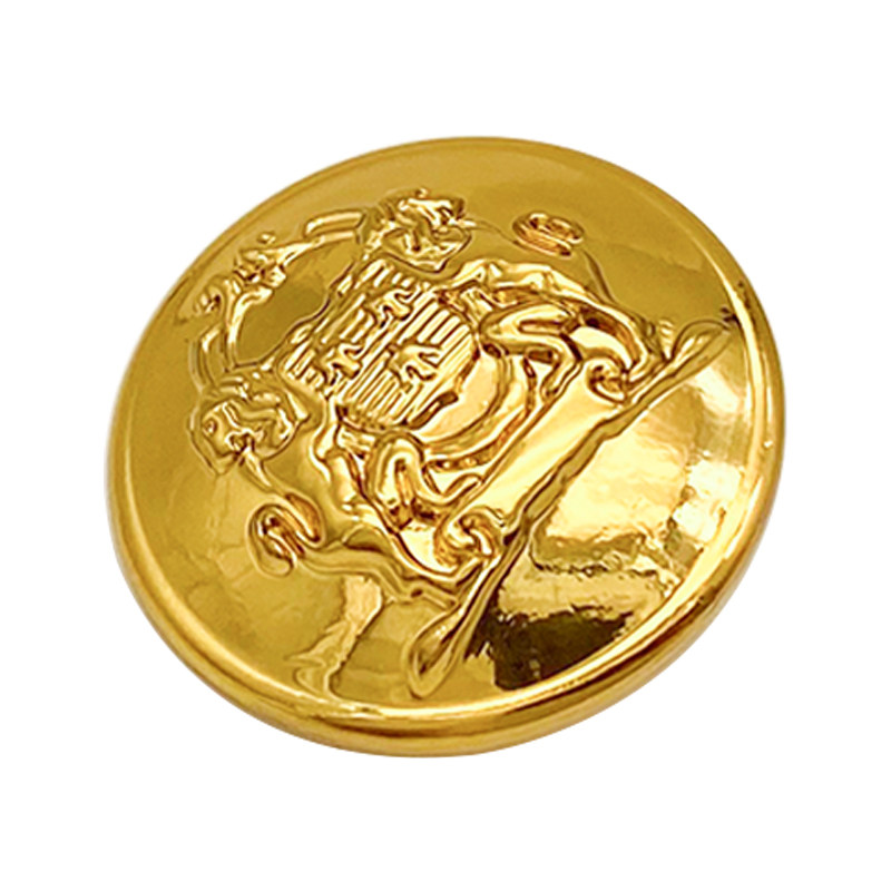 高端C家金色风衣大衣西装扣子