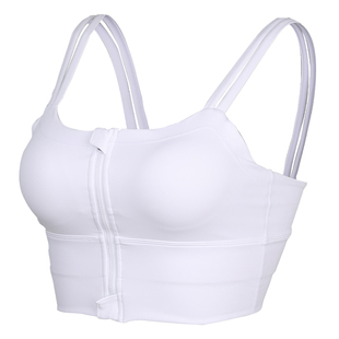 dcw一体式运动内衣女防震跑步前拉链健身文胸美背可外穿瑜伽背心