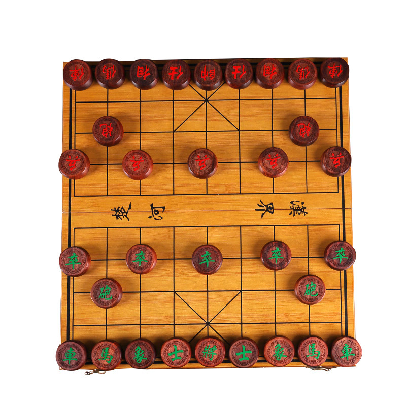 凡洋实木中国象棋木质折叠棋盘