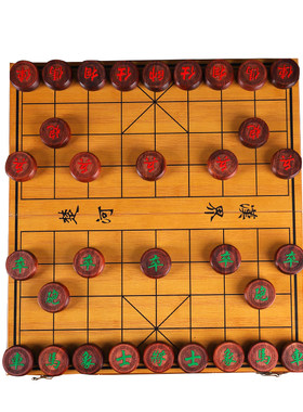 凡洋实木中国象棋木质折叠棋盘