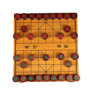 中国象棋实木赞比亚血檀红花梨木木质折叠棋盘盒学生初学套装成人