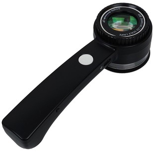 60倍珠宝手持放大镜高清带灯充电钻玉石文古玩鉴定专用强光手电筒