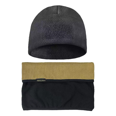 KIDON抓绒帽围脖保暖摇粒绒户外